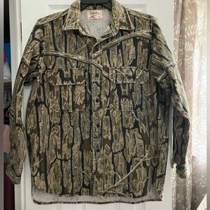 Cabela's vintage branch bark Camouflage Shirt Jacket